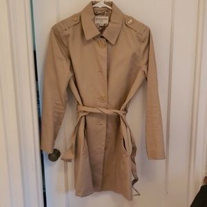 Banana republic petite small trench